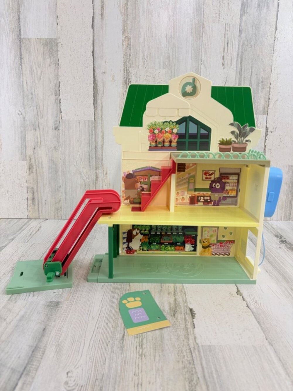 Bluey Grocery Store Supermarket Playset Escalator Sound Blue NEW
